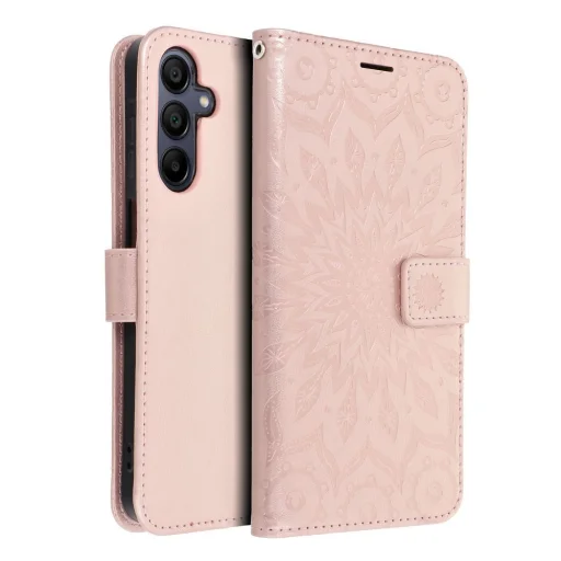 MEZZO fliptok Samsung Galaxy A15 5G mandala rose gold tok - 12