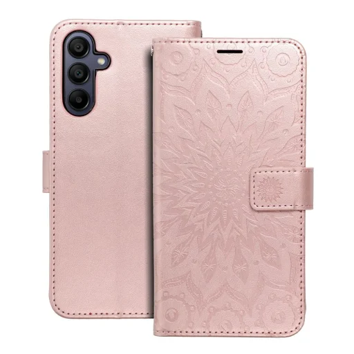 MEZZO fliptok Samsung Galaxy A15 5G mandala rose gold tok - 11