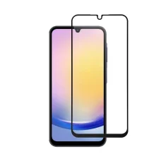 Edzett üveg Blue Star - SAMSUNG A25 5G Teljes Felület (teljes ragasztás kerettel/kis méret) - fekete edzett üveg Blue Star,