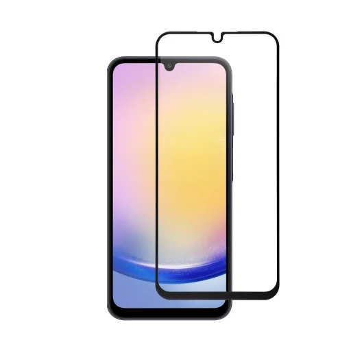 Edzett üveg Blue Star - SAMSUNG A25 5G Teljes Felület (teljes ragasztás kerettel/kis méret) - fekete edzett üveg Blue Star, - 1
