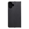 LUNA Fliptok Carbon iPhone 16 Plus tok fekete thumbnail