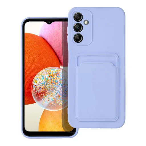 Samsung Galaxy A14 5G / A14 4G puzdro s priehradkou na karty fialové - 1