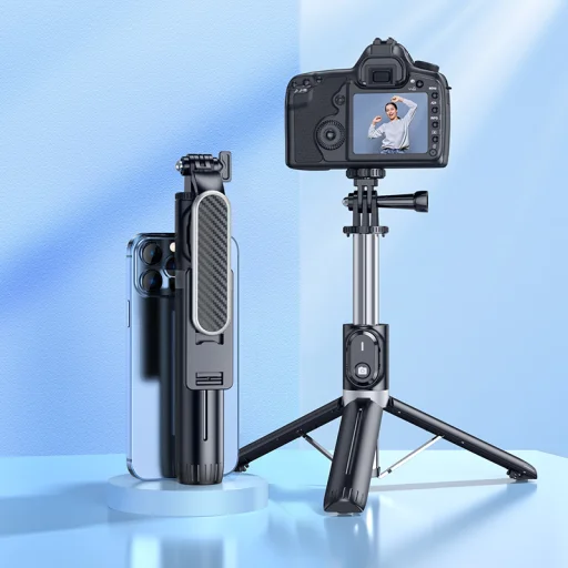 Borofone Selfie Bot BY12 Diva bluetooth selfiebot távirányítóval fekete - 10