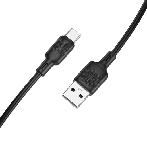 Borofone Kábel BX113 Lenny - USB Type-C - 3A 1 méter fekete, - 2