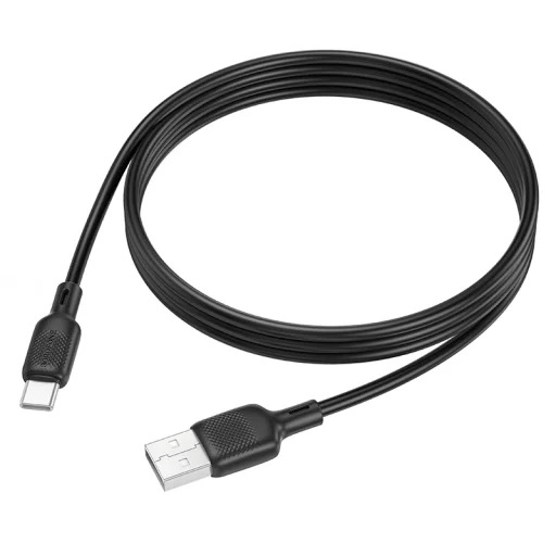 Borofone Kábel BX113 Lenny - USB Type-C - 3A 1 méter fekete, - 3