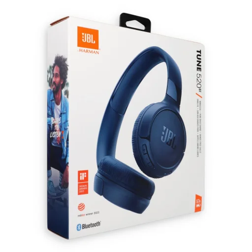 JBL Tune 520BT Bluetooth Vezeték nélküli On-Ear Fejhallgató Kék EU - 7