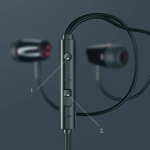 Joyroom vezetékes fülhallgató, In-Ear fejhallgató távirányítóval és mikrofonnal, 3.5 mm csatlakozó, fekete EU (JR-EL114-BLK) - 10