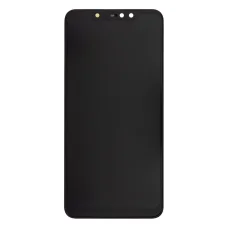 LCD kijelző + érintőegység + előlapi borítás Xiaomi Redmi Note 6 Pro fekete,