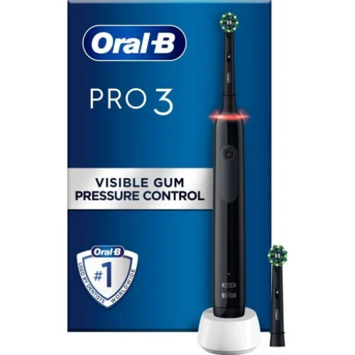 Oral-B Elektromos fogkefe Cross Action Pro3 3400N Fekete EU - 1