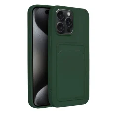 Kártyatartós tok iPhone 15 Pro Max zöld tok