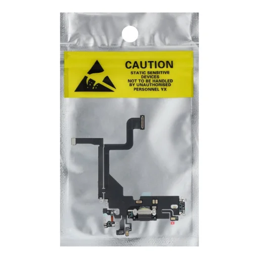 Nabíjací flex USB iPhone 13 Pro čierny (z demontáže) - 3
