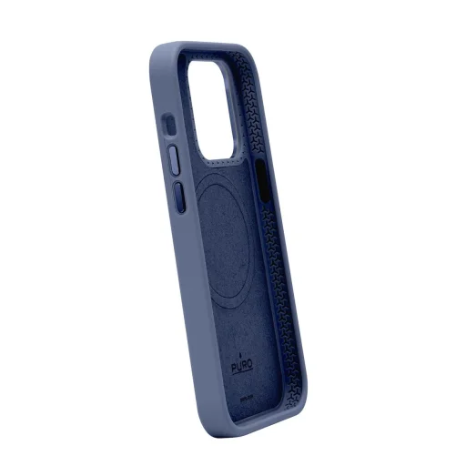 Puro Icon Mag Pro MagSafe szilikon tok iPhone 15 Pro Max - sötétkék tok - 3