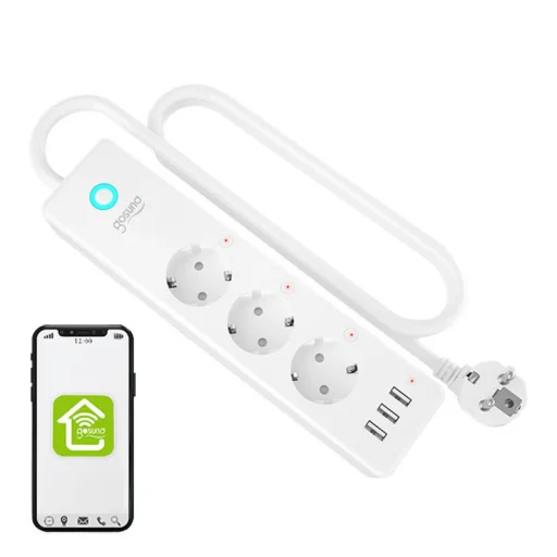 Gosund P1 PLUS WiFi (4x AC schuko, 3x USB-A) Tuya okos elosztó - 1