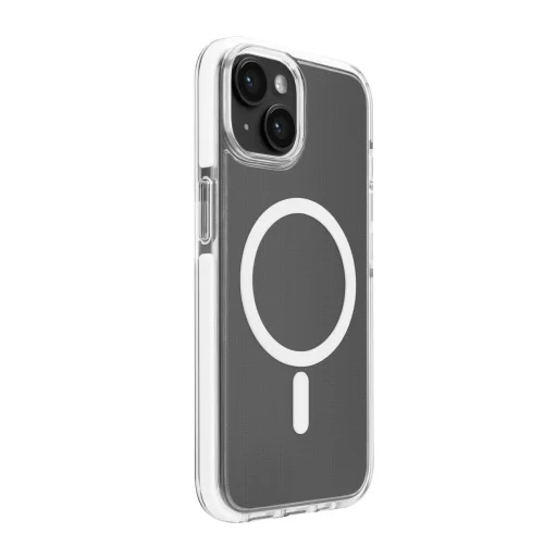 Puro PC+TPU+TPE tok beépített mágnesekkel "LITE MAG PRO" iPhone 15-höz, fehér színű tok - 4