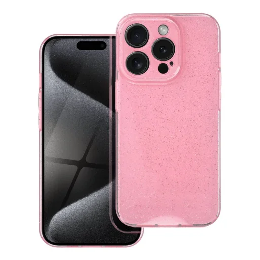 CLEAR CASE 2 mm BLINK iPhone 15 Pro tok pink - 1