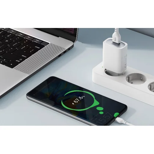 XO fali töltő CE19 QC 18W 1x USB fehér, - 6