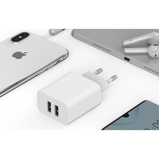 Mcdodo Kettős USB Töltő CH-6721 (EU) Type-C Kábel 1m Utazó Szett (fehér) - 6