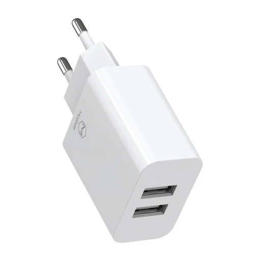 Mcdodo CH-6720 Kettős USB Töltő (EU) Lightning 1m Utazó készlet (fehér) tok - 2
