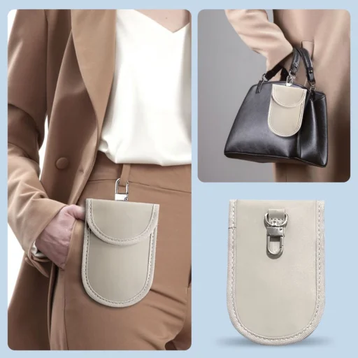 Tech-Protect KLR100 Keyless RFID Jeltompító Tok Caffe Latte blokkoló - 7