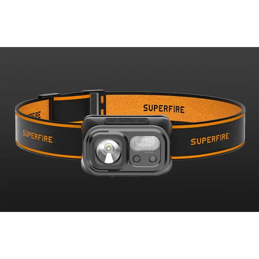 Fejlámpa Superfire HL23-S, 350lm, USB-C - 3