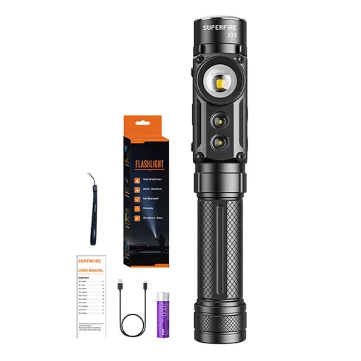 Superfire J05, 380+450lm flashlight - 5