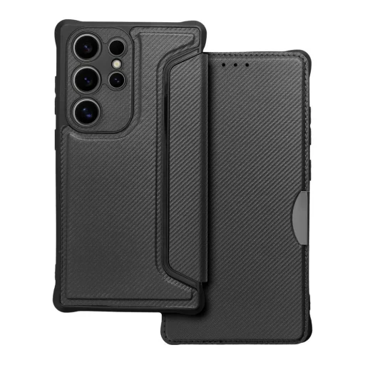 RAZOR fliptok Samsung Galaxy S24 Ultra fekete tok - 1