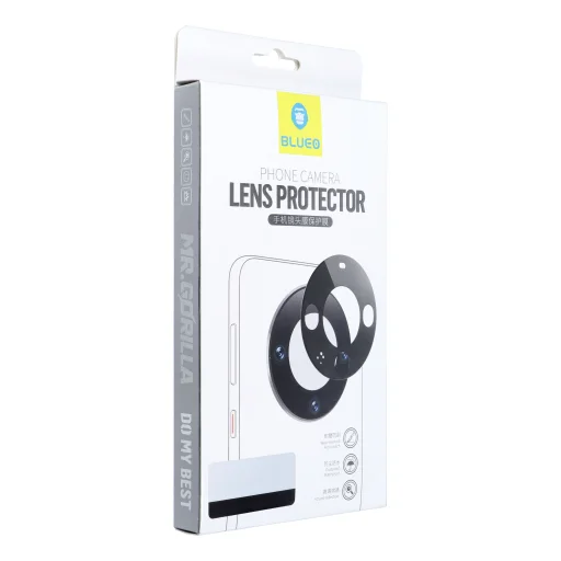 5D Mr. Monkey Armor kameravédő üveg (Hot Bending) - Samsung Galaxy S24 Plus / S25 Plus fekete üvegfólia - 1