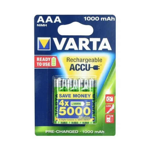 VARTA R3 akkumulátor 1000 mAh (AAA) 4 db feltöltött - 1