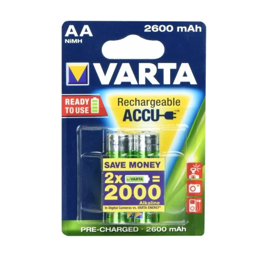 VARTA R6 akkumulátor 2600 mAh (AA) 2 db feltöltött - 1