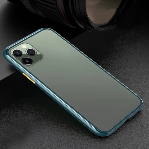 Szilikon matt tok iPhone 11 Pro kék - 1