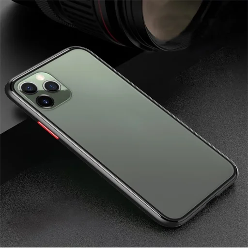 Szilikon matt tok iPhone 11 Pro fekete - 1