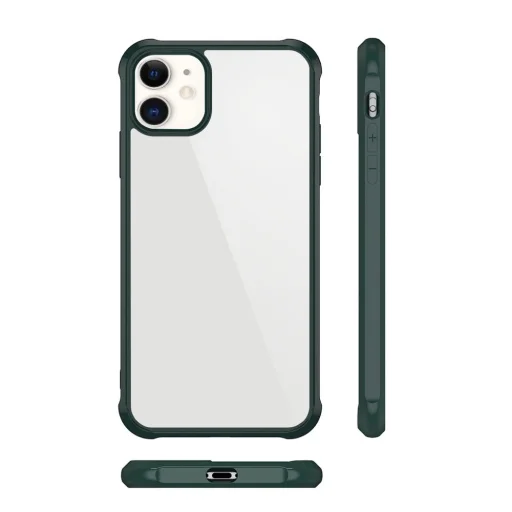 Szilikon áttetsző tok iPhone 11 Pro kék ütésálló kerettel - 2