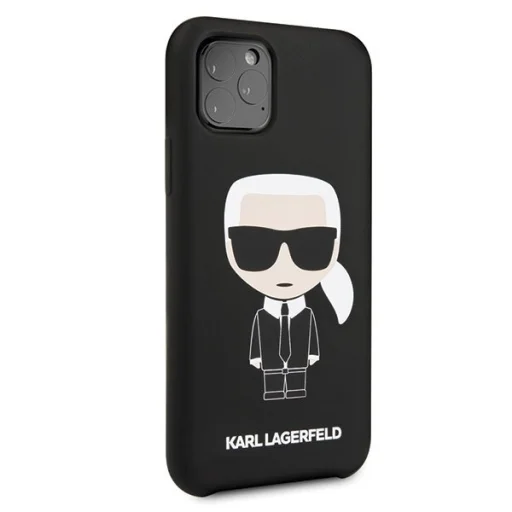 iPhone 11 Pro szilikon tok fekete Karl Lagerfeld Iconic KLHCN58SLFKBK - 4