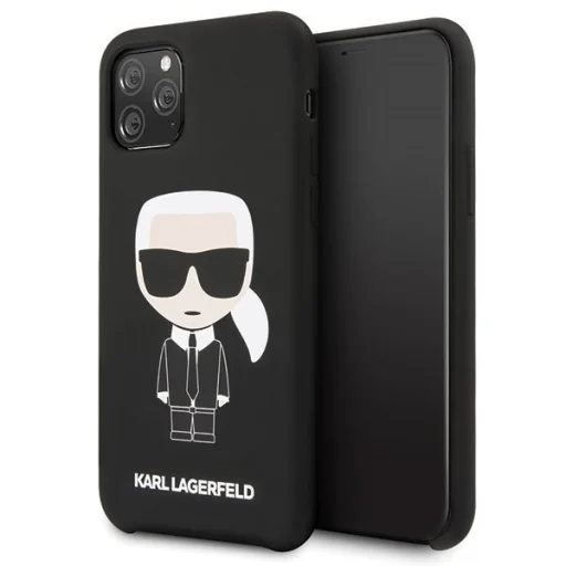 iPhone 11 Pro szilikon tok fekete Karl Lagerfeld Iconic KLHCN58SLFKBK - 1