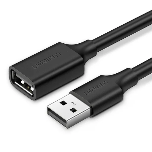 Ugreen USB apa - USB anya kábelhosszabbító 1m fekete (10314) - 1