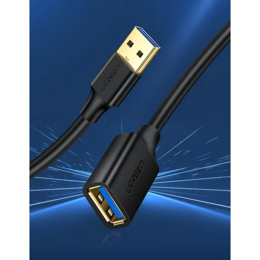 Ugreen USB 3.0 apa - USB 3.0 anya kábelhosszabbító 1m fekete (10368) - 11