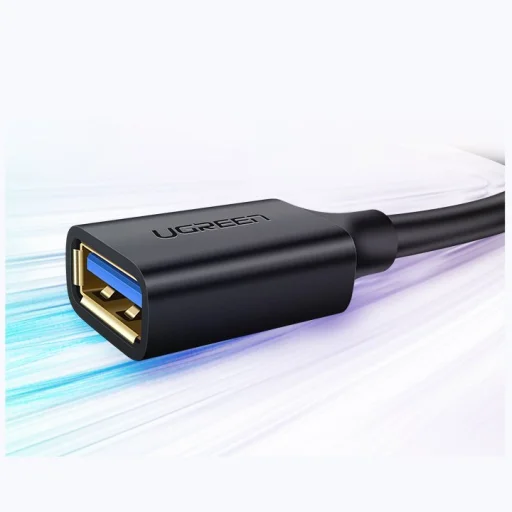 Ugreen USB 3.0 apa - USB 3.0 anya kábelhosszabbító 1m fekete (10368) - 12