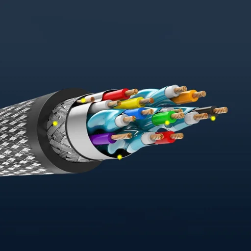 HDMI kábel 5m 1.4v 4K 60Hz 3D 30AWG arany Ugreen nylon harisnyázott (11193) - 6