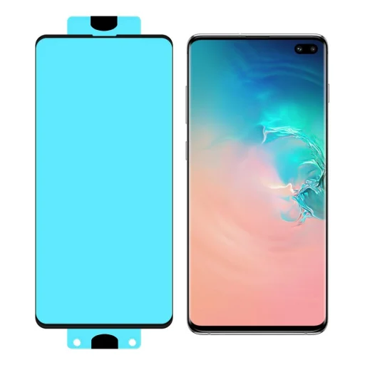 3D Edge Nano Flexi Hybrid kijelzővédő üvegfólia kerettel Samsung S10 Plus - 2