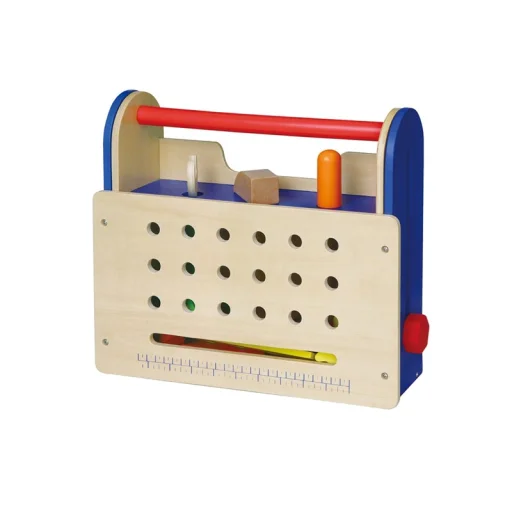 Fából készült összecsukható szerszámos doboz gyerekjáték - 3