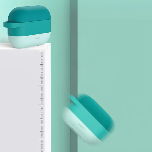 Baseus szilikon AirPods Pro 1/2 tok karabinerrel zöld (WIAPPOD-E06) - 11