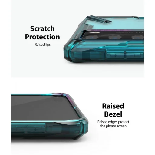 Huawei P40 türkiz zöld Ringke Fusion X tok - 5