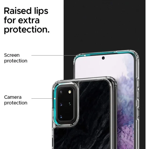 Spigen Sky Star Samsung S20 Plus fekete márvány mintás - 2