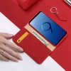 DUX DUCIS Wish valódi bőr fliptok Samsung Galaxy S9 Plus G965 piros thumbnail