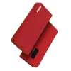 DUX DUCIS Wish valódi bőr fliptok Samsung Galaxy S9 Plus G965 piros thumbnail