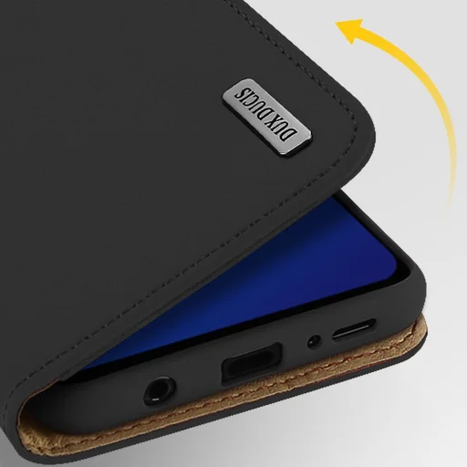 DUX DUCIS Wish valódi bőr fliptok Samsung Galaxy S9 Plus G965 piros - 17