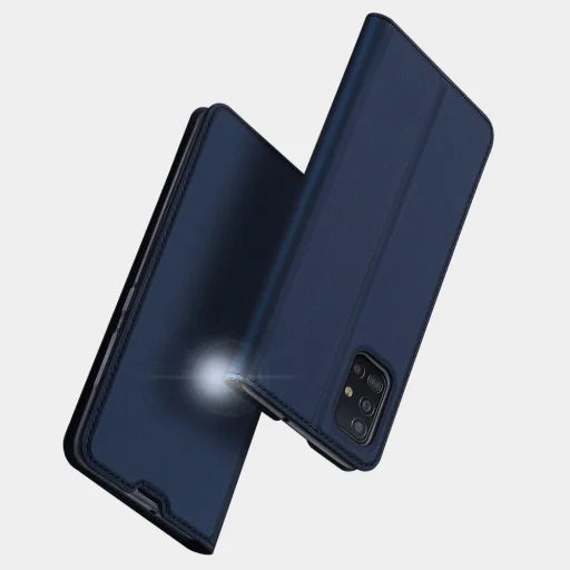 Samsung Galaxy A71 Dux Ducis Skin Pro fliptok arany színben - 12