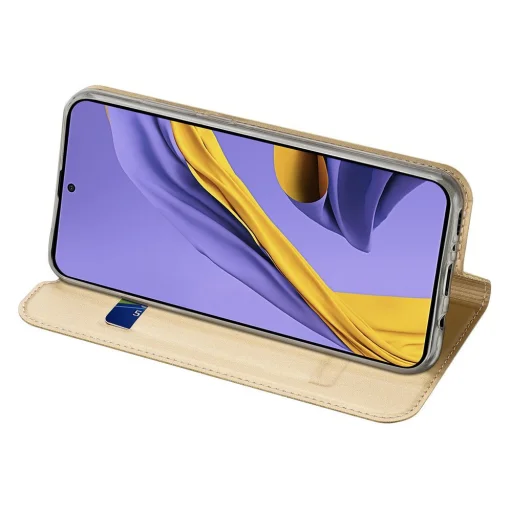 Samsung Galaxy A71 Dux Ducis Skin Pro fliptok arany színben - 18