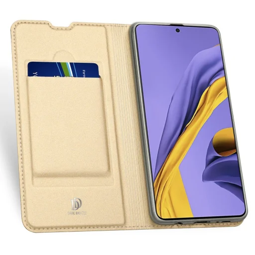 Samsung Galaxy A71 Dux Ducis Skin Pro fliptok arany színben - 20