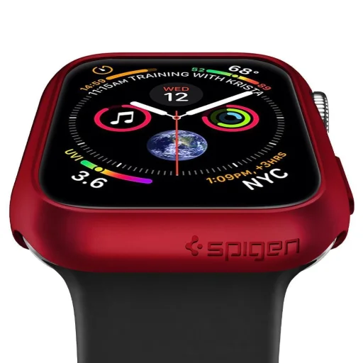 Spigen Thin Fit Apple Watch tok 4/5/6/SE (40mm) piros (ACS01067) - 3